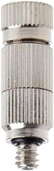 Metalwork 10 Pcs Stainless Steel Misting Nozzles For Outdoor Cooling Misting System, High Pressure Anti Drip Cleanable, 3/16" Thread (0.8mm)