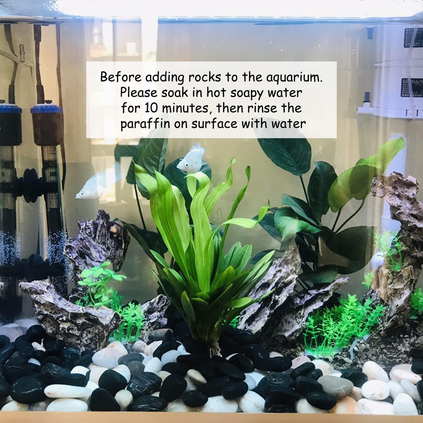 2lbs Small White Pebbles for Plants, 0.8-1.2 inch Decorative River Rocks for Plants, Aquariums, Landscaping. White Stones for Planter Vase and Outdoor Garden Rocks