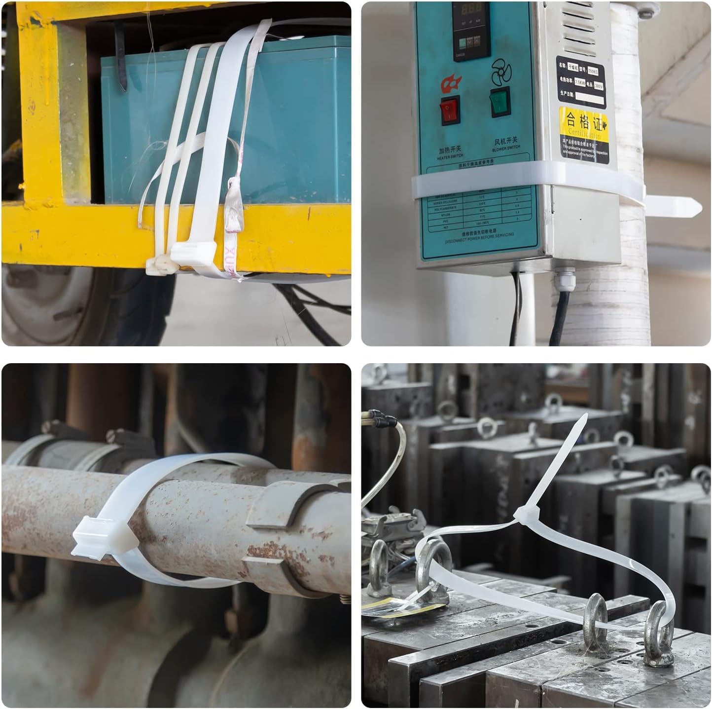 12 inch Red Zip Ties Heavy Duty 100 PCS, 250 LBS Ultra Exclusive Strong Plastic Wire Ties, Large Cable Ties Extra Long Tie Wraps, Indoor and Outdoor UV Resistant