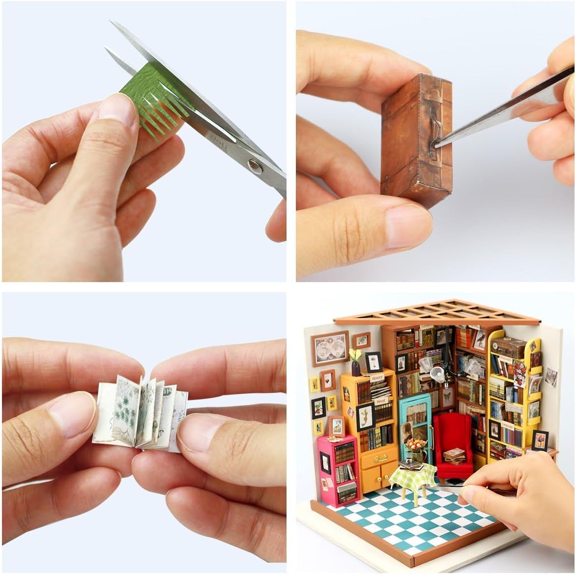 Rolife 1:20 Miniature House Kits-Tiny House Kit-DIY Miniature Dollhouse Kits for Adults-Model Building Craft Kits-Hobbies Gifts for Women and Men