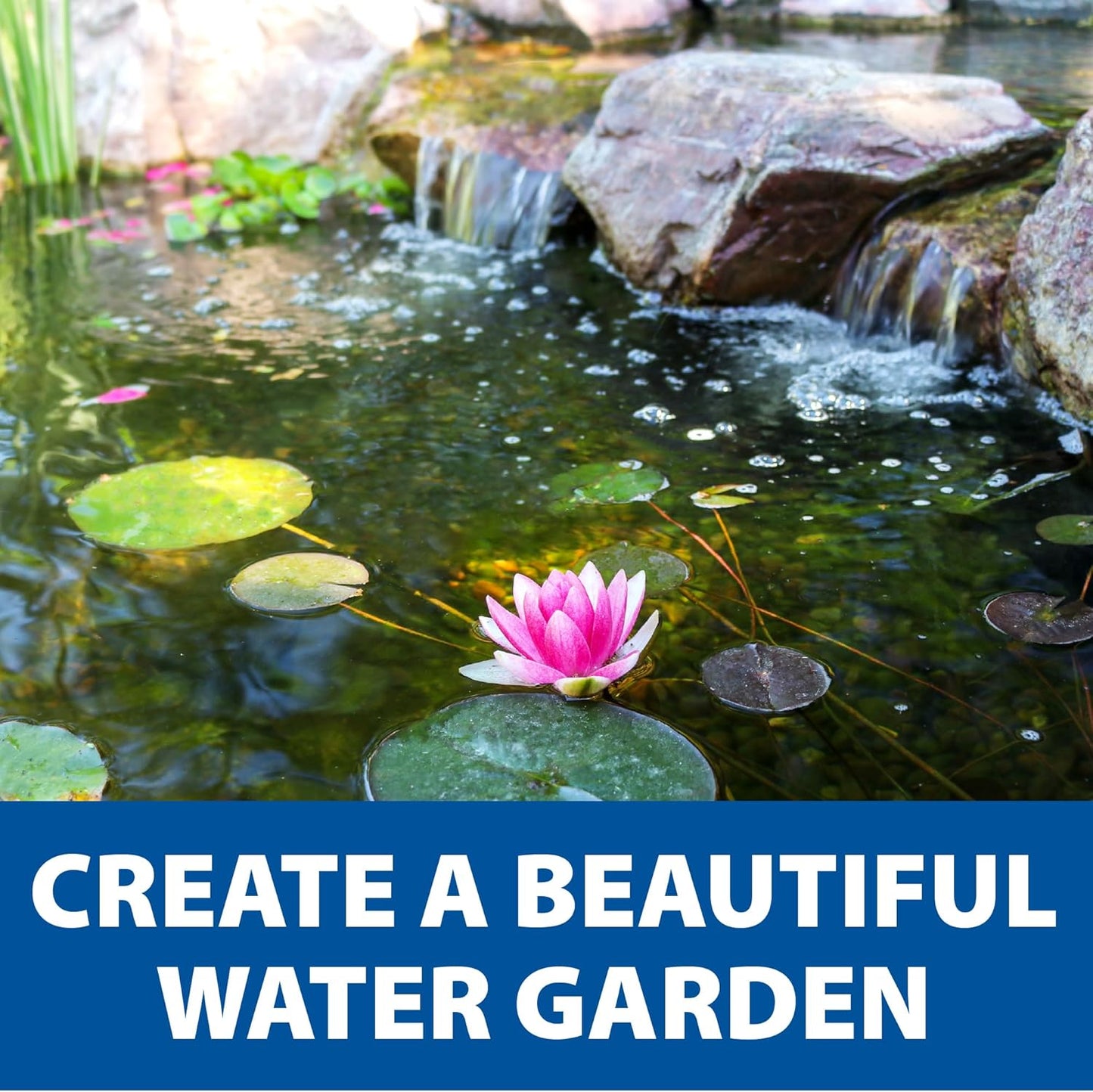 The Pond Guy SolidFlo G2 Submersible Pump for Small Ponds, Water Gardens & Waterfalls, Quiet, Durable, and Efficient Flow, Easy DIY Setup, 3600 GPH