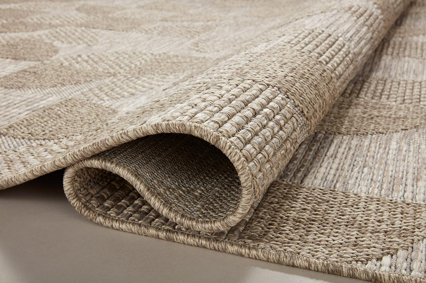 Loloi Dawn Collection Indoor/Outdoor DAW-08 Beige 3'-9" x 5'-9" Accent Rug