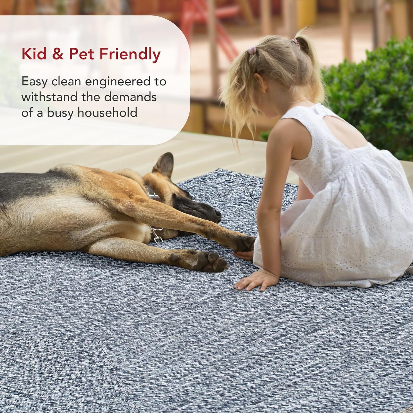 nuLOOM 2' x 14' Solid Hand Braided Indoor/Outdoor Area Rug, Pet-Friendly, High Traffic, Weather Resistant, for Patio, Balcony, Bedroom, Living, Dining Room, Wynn Navy