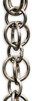 Nutshell Stores Double Loops Rain Chain - Aluminum - 18 Feet