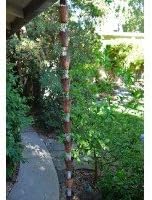 Nautical Cups Copper Rain Chain with Installation Kit - 10 Foot