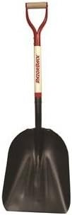 RAZOR-BACK 53121#12 Western Pattern Steel Scoop With Wood Handle And Steel D-Grip