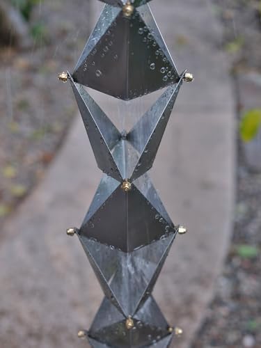 Nutshell Stores Origami Rain Chain - Stainless Steel - 20 Feet