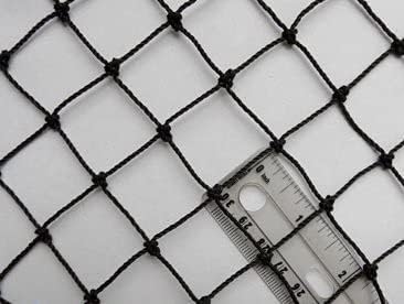 Poultry Netting 1" or 2" Mesh Heavy Knotted Nets Aviary Gamefowl Quail Chicken Bird Block Net Long Lasting Break/Burst 85/245 lb Polyethylene 8-10 Year Lifespan (12.5' X 100', 1)