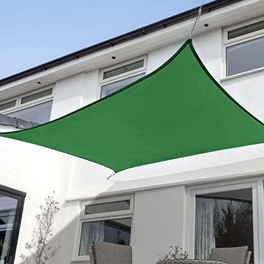 KANAGAWA 6'X18' Dark Green Custom Size Sun Shade Sail Rectangle UV Block Canopy Cover for Patio Backyard Lawn Garden Outdoor (Customized Available)