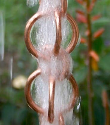 Nutshell Stores Double Loops Rain Chain - Copper - 16 Feet