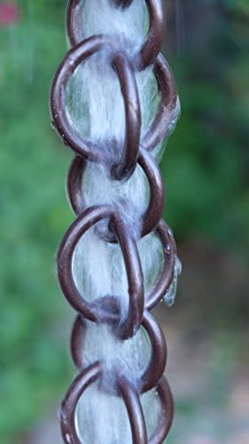 Nutshell Stores Double Loops Rain Chain - Bronze - 6 Feet