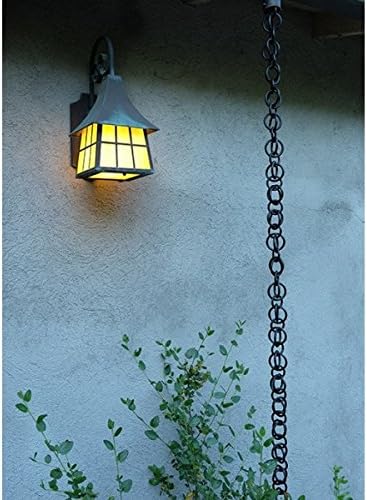 Nutshell Stores Double Loops Rain Chain - Black - 10 Feet
