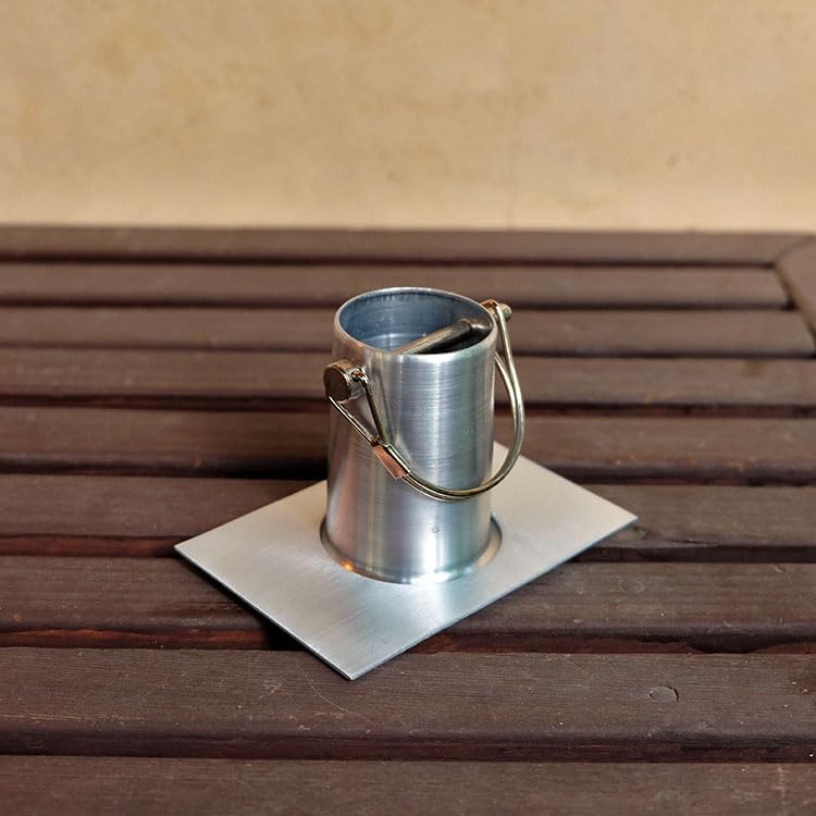 Nutshell Stores Steel Cups Rain Chain - Stainless Steel - 15 Feet