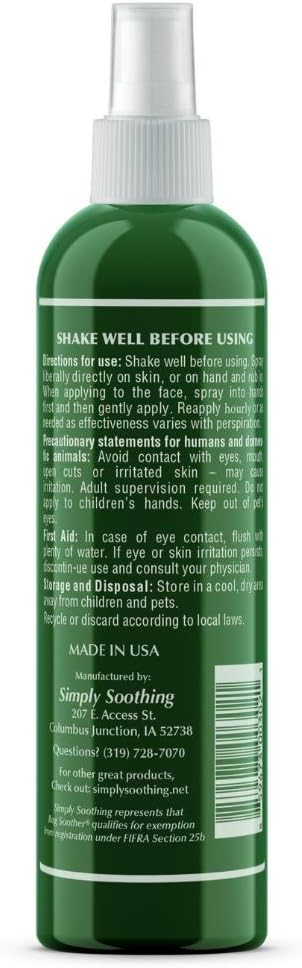 All Natural Bug Soother Bonus Pack - Multi-Pack includes FREE bonus 1 oz. travel size. (2, 8 oz.)