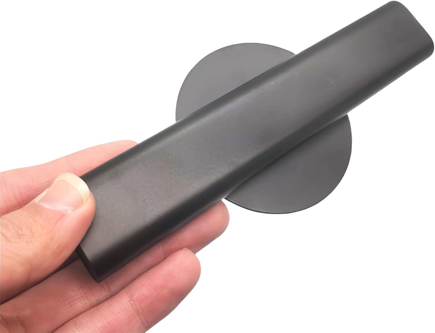 Self Adhesive Wall Vase Metal Tube Decoration Holder Used to Display Dried Flower, Faux Flowers, Fake Flowers, Also Suitable for Cemetery Memorial Decoration (1 Pcs Black)