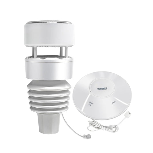 ECOWITT Wittboy Weather Station GW2001, Includes GW2000 Wi-Fi IoT Hub and WS90 7-in-1 Outdoor Solar Powered Weather Sensor, Supports WU/WeatherCloud/Wow/Ecowitt Servers, 915 MHz