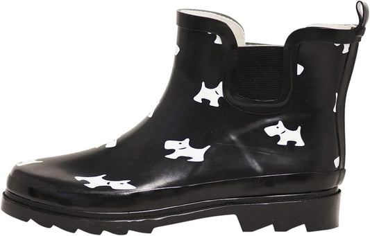 NORTY - Womens Ankle Rain Boots - Ladies Waterproof Winter Spring Garden Boot runs ½ size large