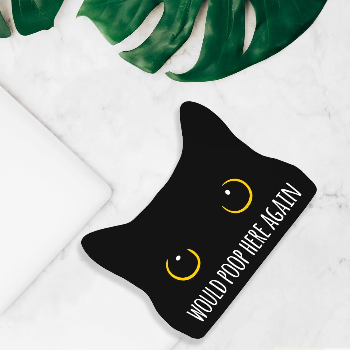 Would Poop Here Again Funny Bathroom Acrylic Decor Sign Black Cat Decor Cat Decor for Home Bathroom Cat Lover Gifts For Women Men