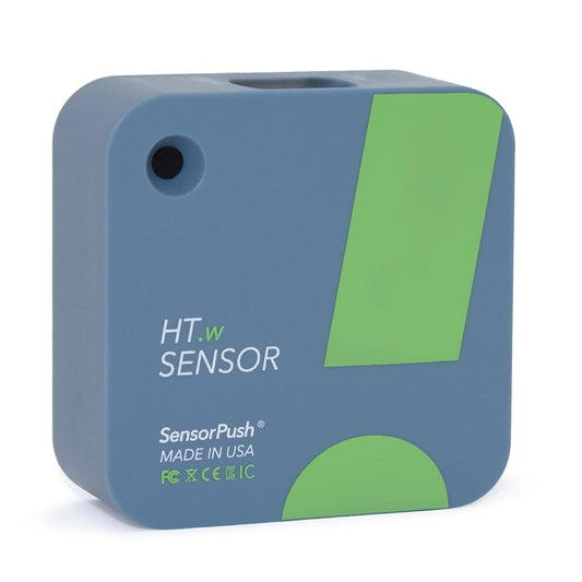 HT.w Smart Temperature Sensor & Humidity Sensor - Bluetooth Thermometer & Hygrometer with App Monitoring - Water Resistant Temperature & Humidity Monitor for RV, Basement, Fridge (2 Pack)