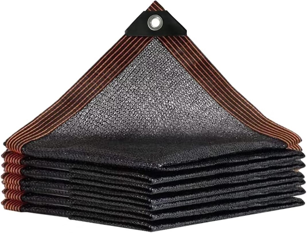 QLOFEI Shade Cloth for Patio, 40-50% Sunblock Mesh Tarp Shade Cloth with Grommets, Anti-UV Shade Neting Cover for Garden Kennel Chicken Coop Pergola Greenhouse Plants Cover, 4x10 FT