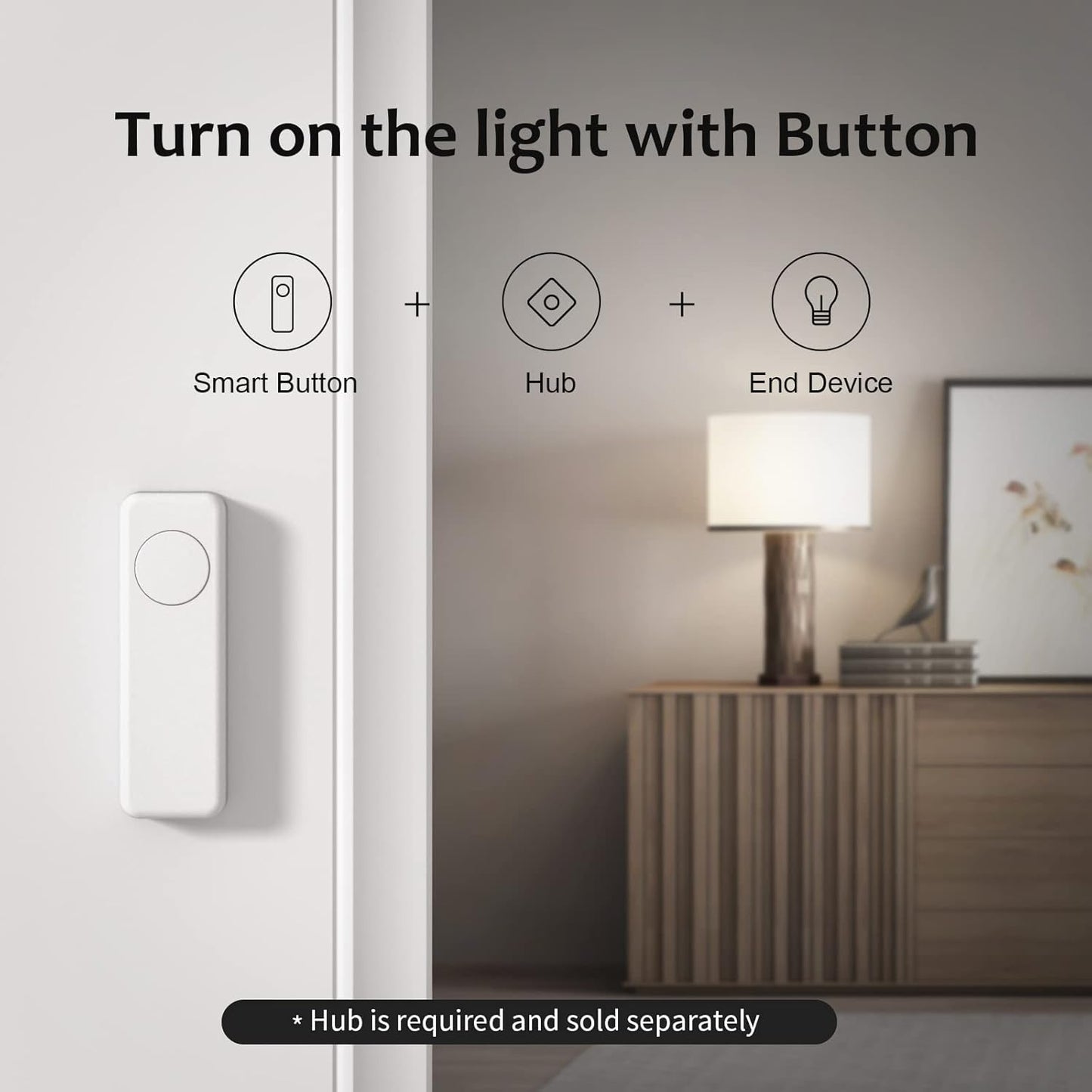 THIRDREALITY ZigBee Smart Button Blue, 3-Way Remote Control, Require Zigbee hub, Work with SmartThings, Aeotec, Hubitat, Home Assistant, Third Reality Hub, Battery Included.