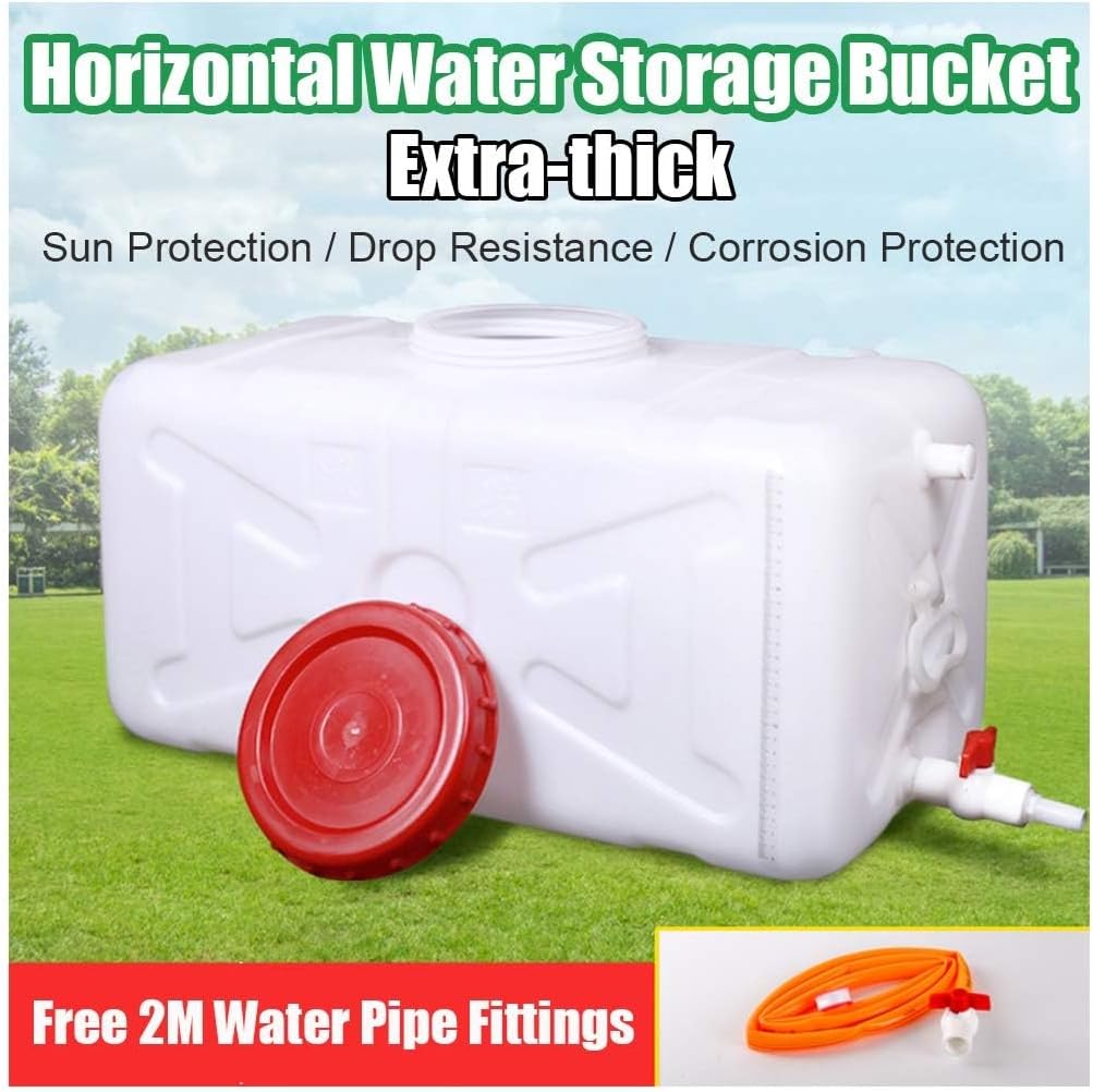 Water Storage Tank for Camping, Plastic Water Containers with Spigot for Emergency Water Storage Household Outdoor Camping Hiking Self-Driving Tour(Size:200L)
