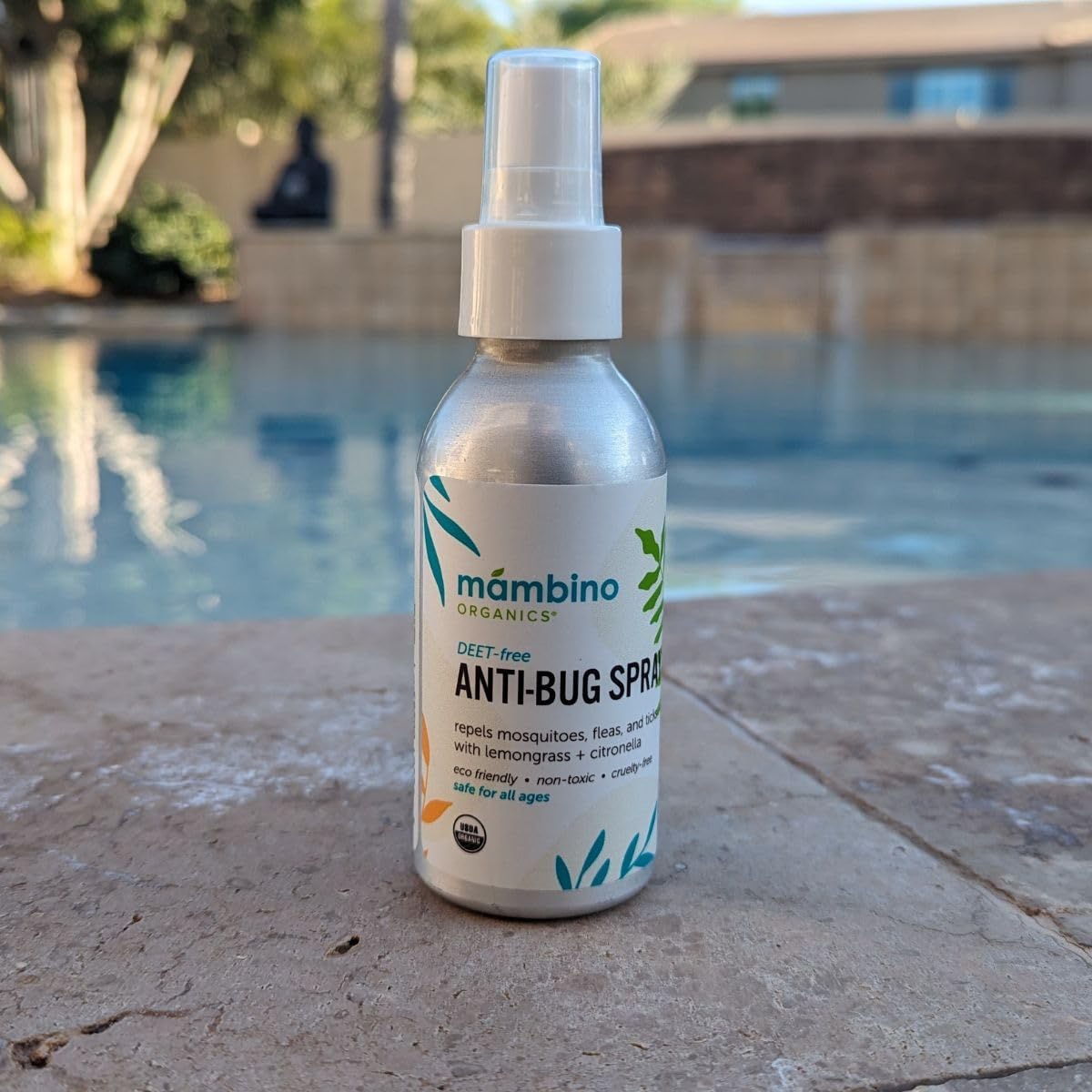 Mambino Organics Outdoor Set - Anti-Bug Mosquito Repellent Spray, Soothing Stick – All Natural, DEET-Free, Citronella Insect Repellant – 4 Fluid Ounces