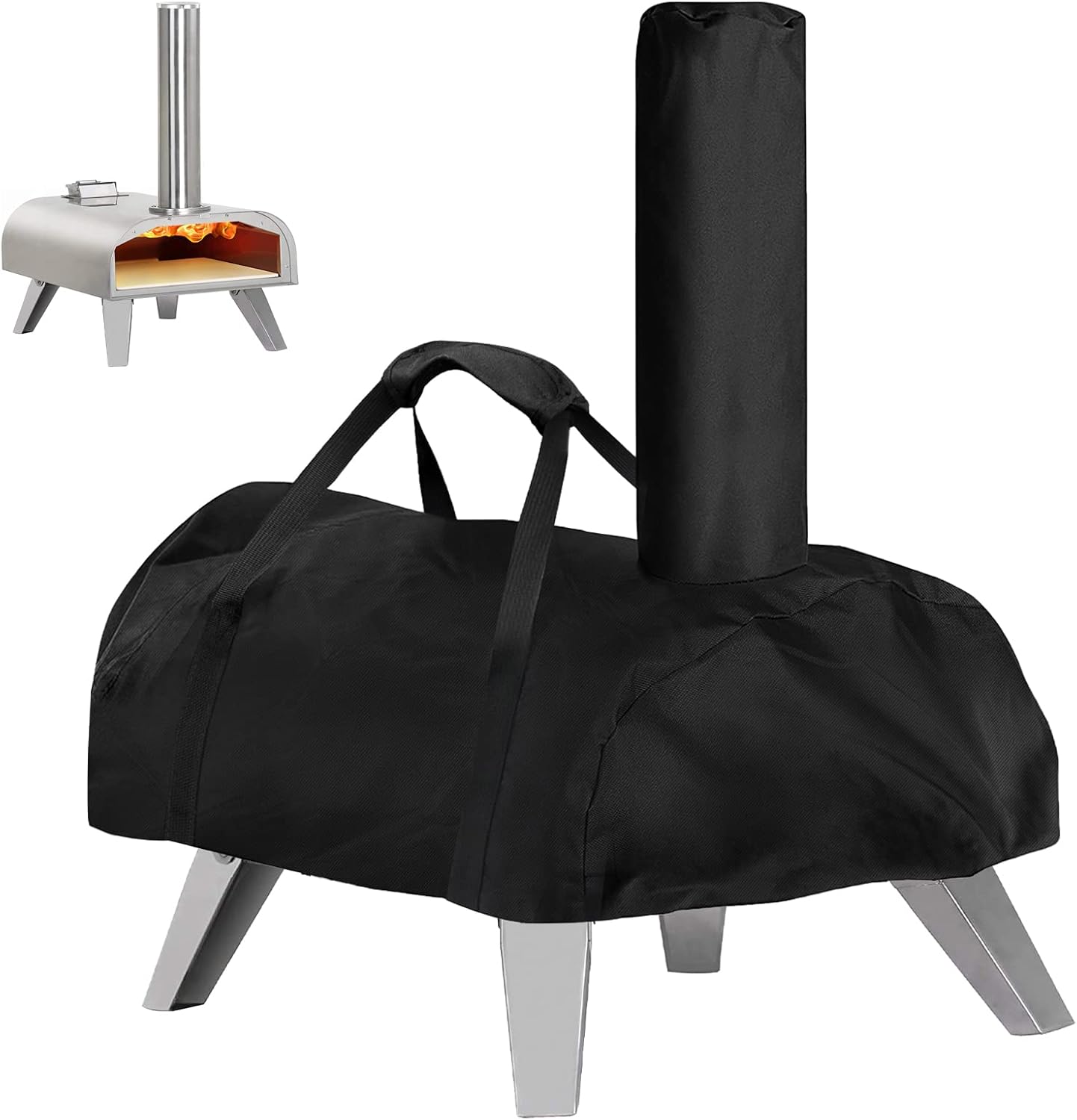 Pizza Oven Cover for BIG HORN and aidpiza 12,TwoPone Waterproof Pizza Oven Accessories Carry Cover for Outdoor