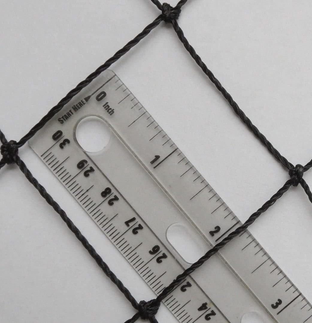 Poultry Netting 1" or 2" Mesh Heavy Knotted Nets Aviary Gamefowl Quail Chicken Bird Block Net Long Lasting Break/Burst 85/245 lb Polyethylene 8-10 Year Lifespan (25' X 150', 1)