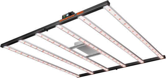 Spider Farmer SE7000 730W LED Grow Lights, Samsung LM301H EVO Diodes, 2025 Upgraded Remote App Control, 5x5ft Coverage Dimmable Daisy Chain Commercial Bar Style LED Growing Lamp, Vertical Farming
