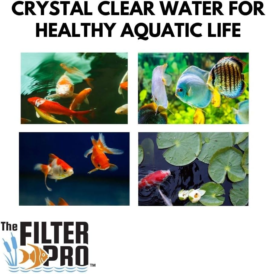 Beige Coarse Filter Media, 2" Thick, 18" x 56" Roll, Perfect for Aquariums, Ponds or Water Gardens, Made in USA