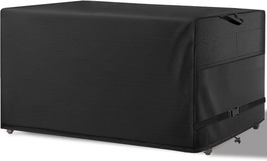 Patio Coffee Table Cover Black Heavy Duty Waterproof Cover 46" L x 26" W x 13" H for Rectangular Coffee Table