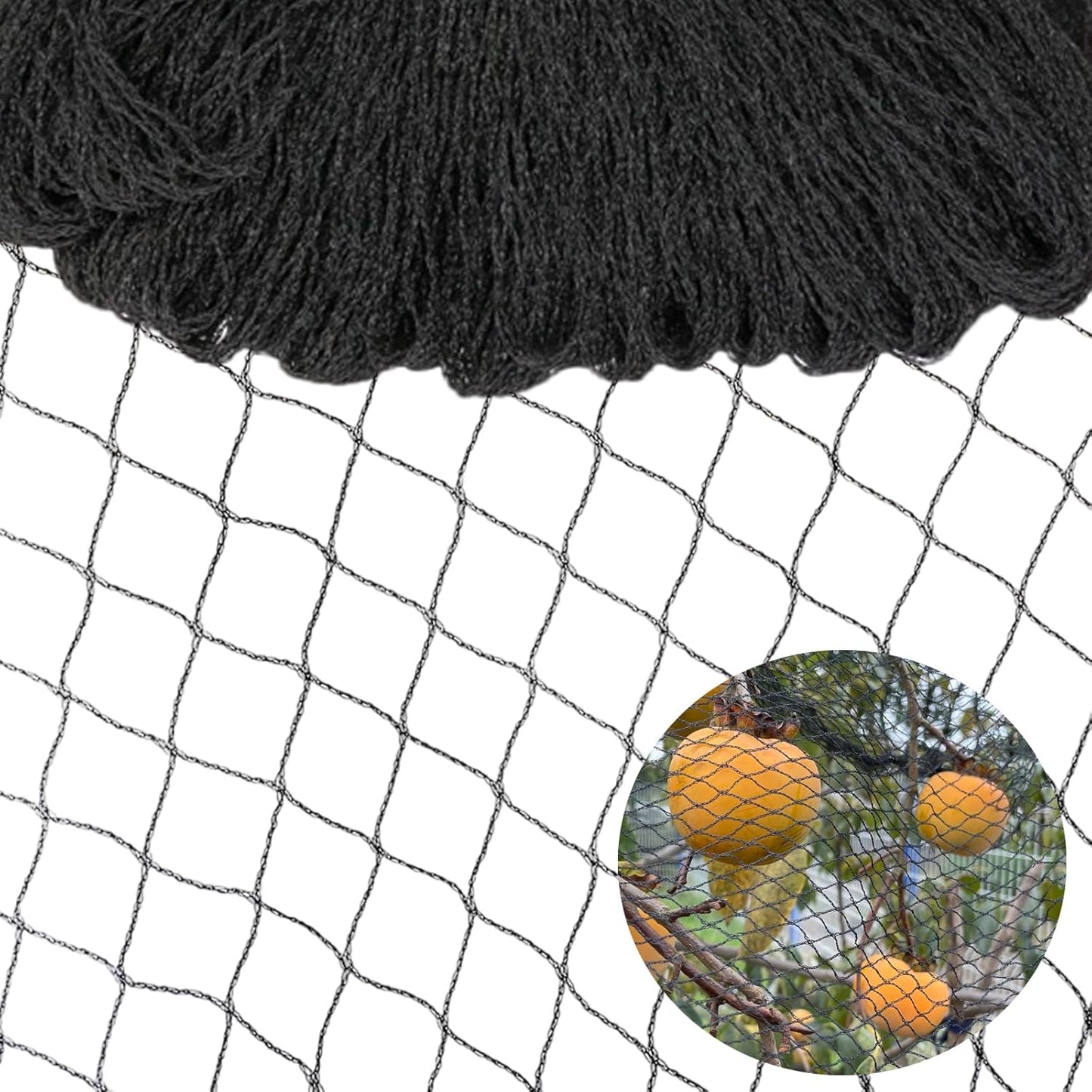 POYEE 25 x 50 FT Bird Netting for Garden Woven Mesh Garden Netting for Plants, Vegetable, Fruit Trees, Blueberry Bushes, Strawberries Against Birds, Deer, Squirrels and Other Animals