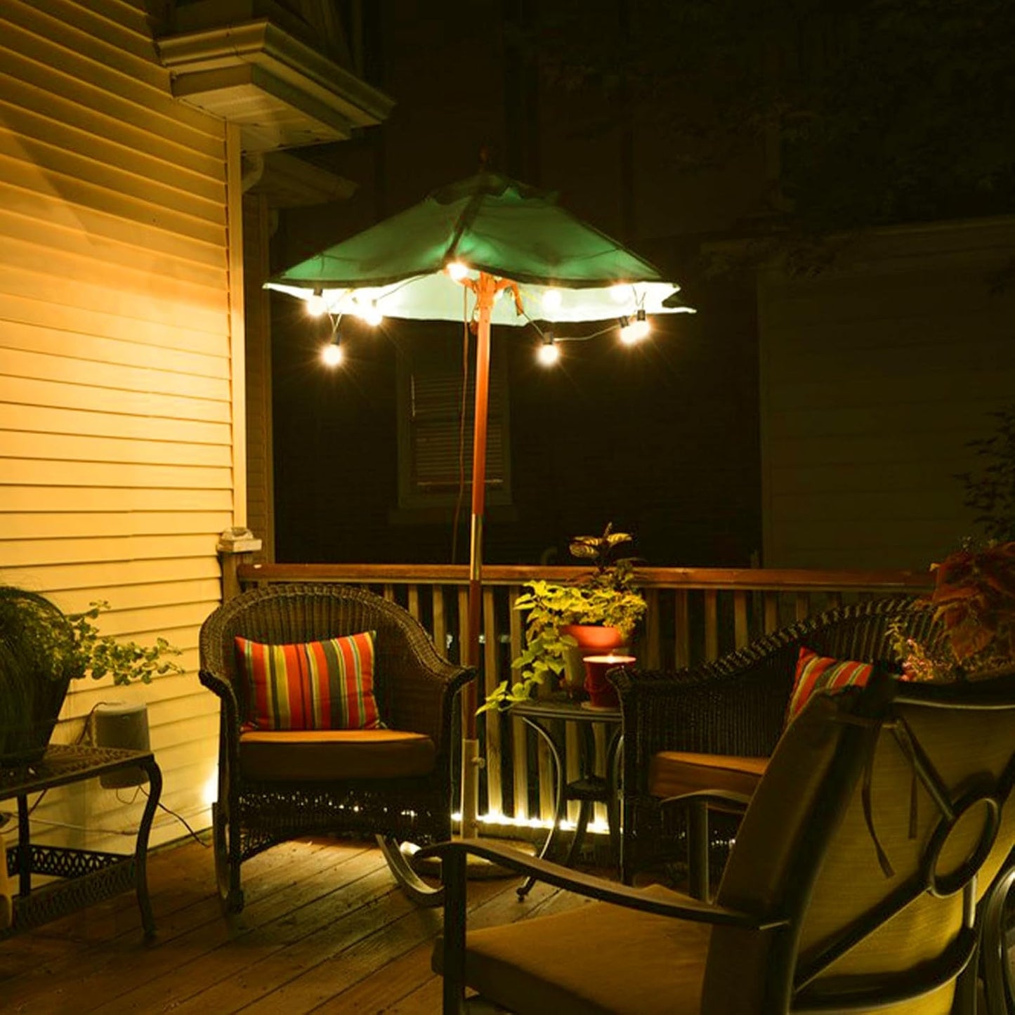 ZJOJO 50FT Outdoor String Lights, G40 Globe Outdoor Lights with 25 Shatterproof LED Bulbs (1 Spare), 2700K Hanging Waterproof Patio Light, Connectable String Lights for Outside Backyard Porch Party