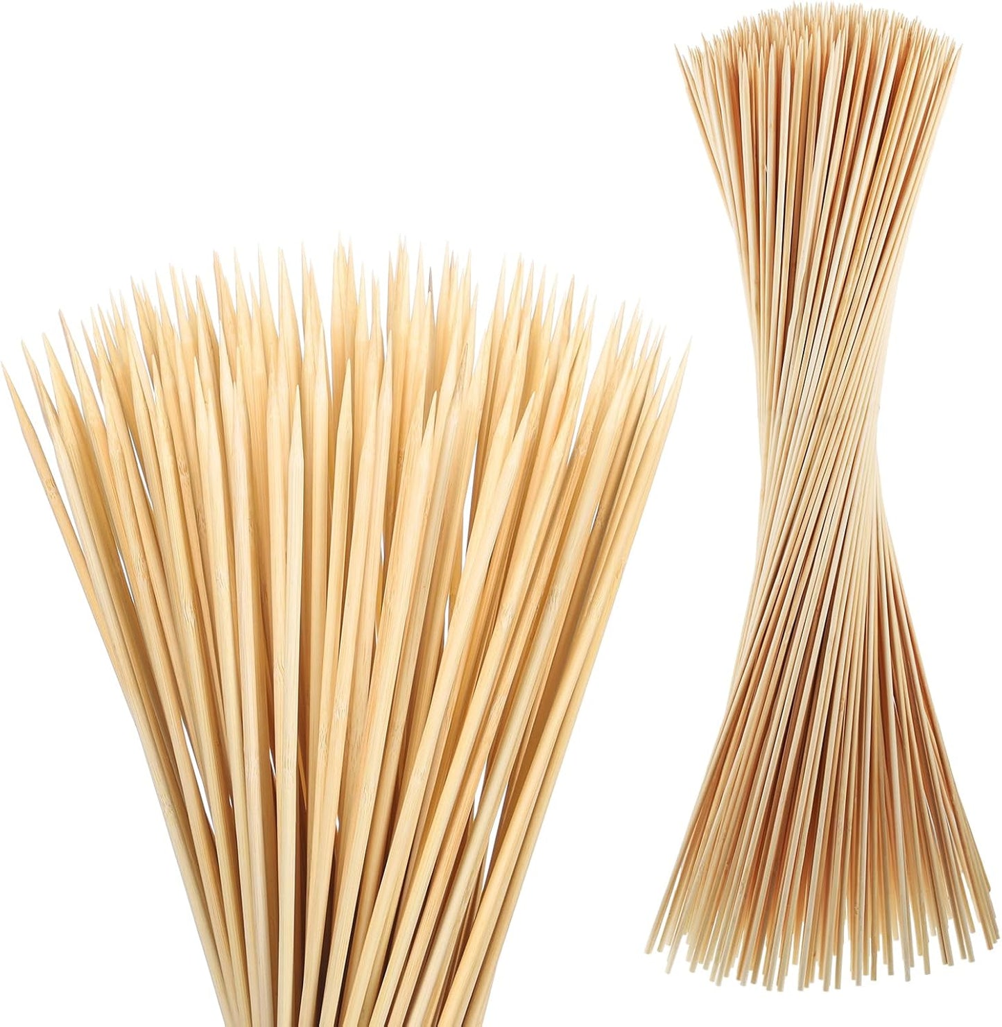 300PCS Marshmallow Roasting Sticks,30 Inch Marshmallow Sticks for Fire Pit Extra Long Wooden Sticks 5mm Thick Bamboo Skewers for Smores Roaster Barbecue Campfire,Weddings and Plant Stakes