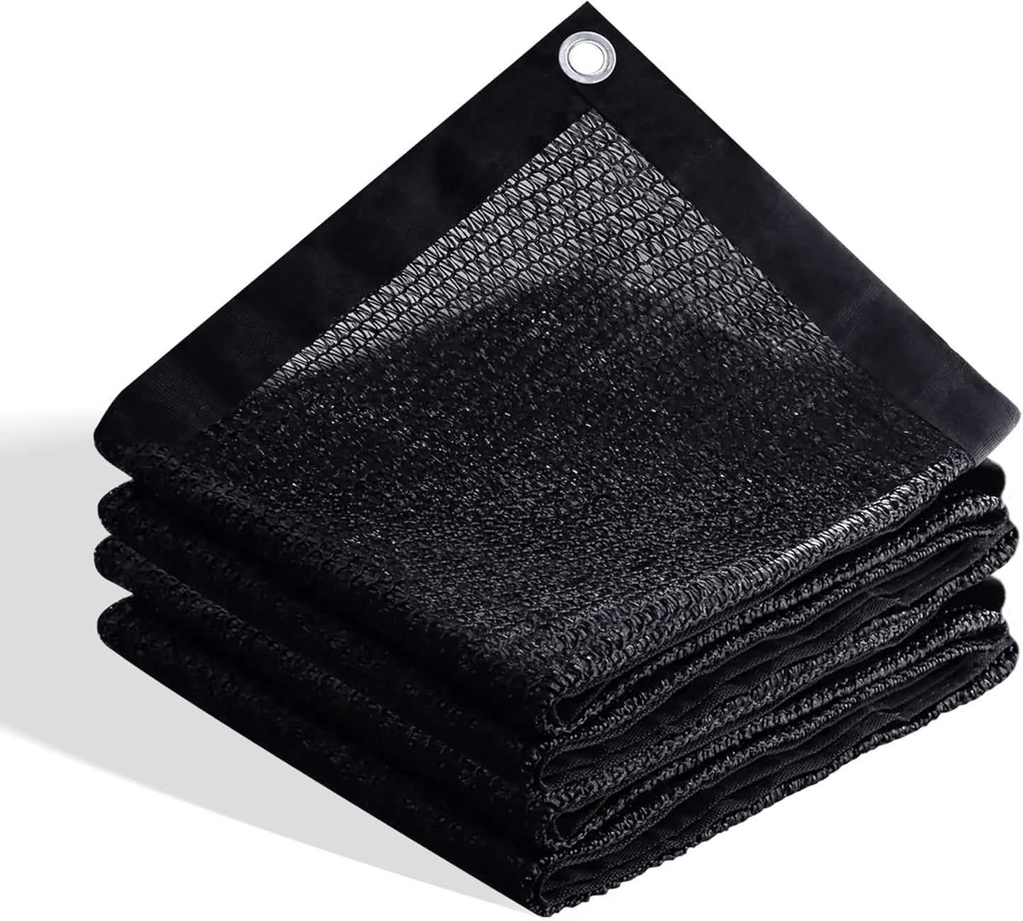 VICLLAX 70% Shade Cloth, 6x20FT Durable Black Mesh Trap with Every 3 FT Grommet, Sun Shade Fabric Netting for for Plants Cover, Greenhouse, Chicken Coop, Barn Kennel, Garden Patio