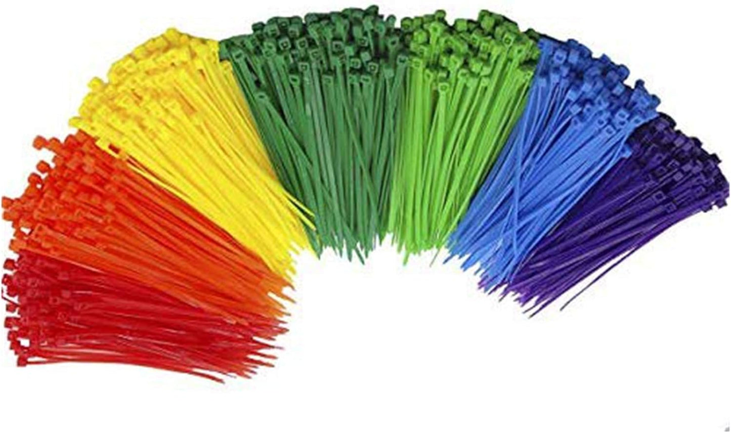 4 Inch Green Zip Ties (100 Pieces) 18lb Strength, Nylon Cable Wire Ties