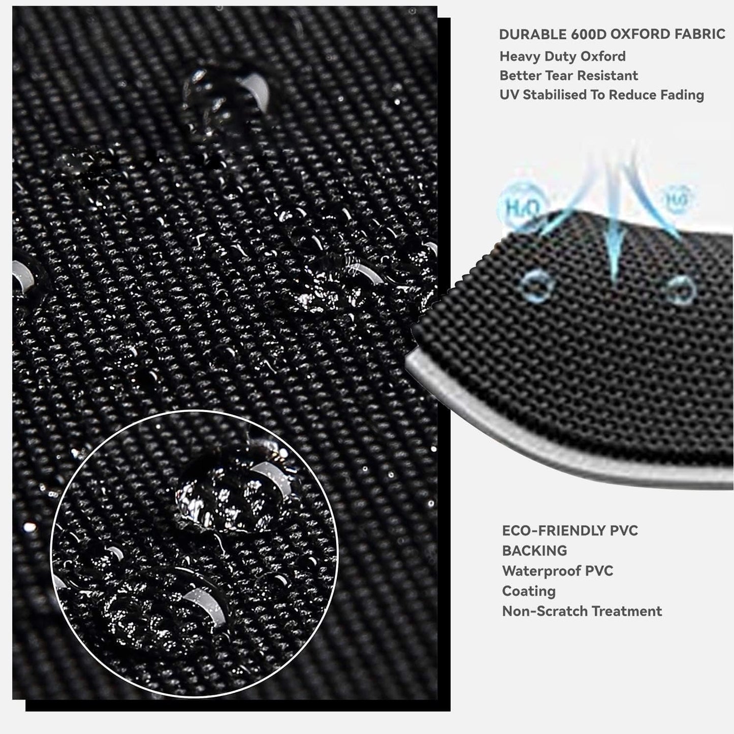Outdoor Prep Table Cover- Heavy Duty Waterproof Cover for Outdoor Wicker Bar Cart, Compatible with 48 Inch Outdoor Beverage Serving Cart and Storage Cabinet Black