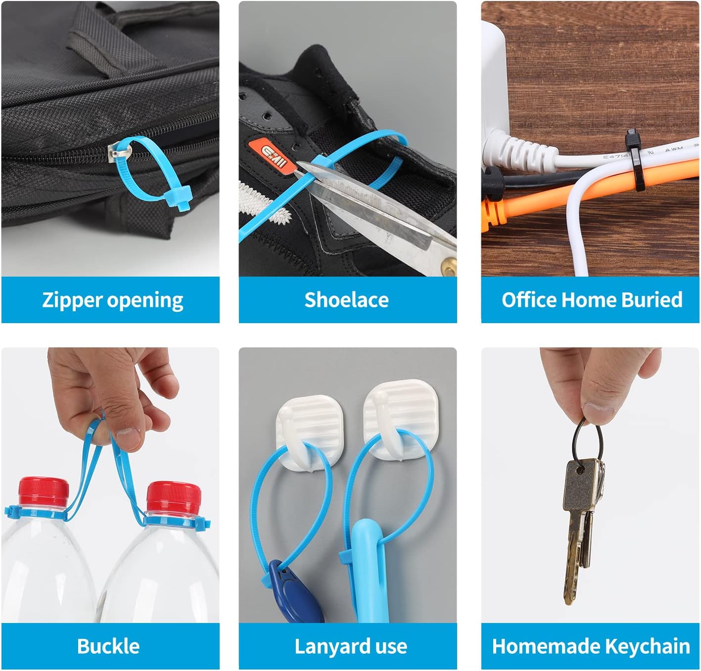 XINGO 100PCS Cable Zip Ties Heavy Duty, Premium Nylon Plastic Wire Ties with 50 Pounds Tensile Strength, Self-Locking Black Nylon Zip Ties for Indoor and Outdoor (16 inch, Yellow)
