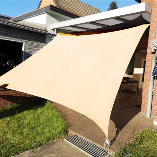 KANAGAWA 6'X20' Cream Custom Size Sun Shade Sail Rectangle UV Block Canopy Cover for Patio Backyard Lawn Garden Outdoor (Customized Available)