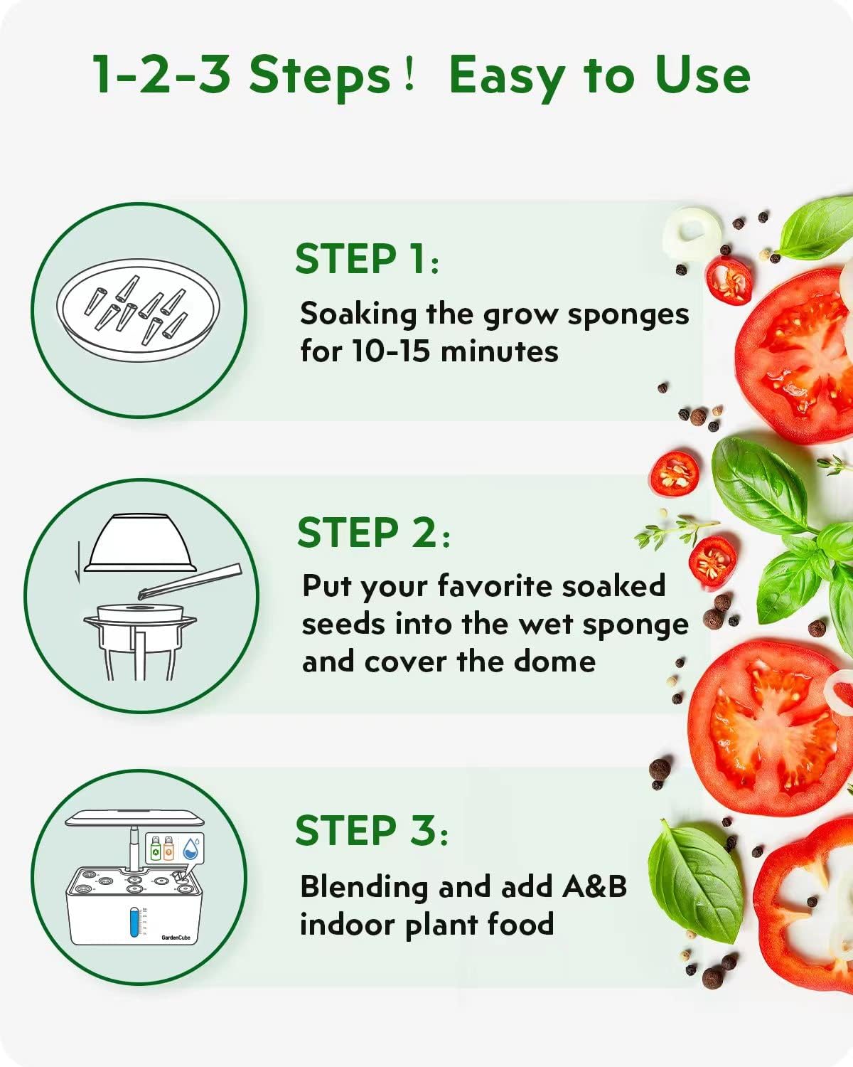 160pcs Hydroponic Pods Kit Grow Anything Kit with 40 Grow Sponges, 40 Grow Baskets, 40 Grow Domes, 40 Pod Labels - Compatible with Hydroponics Supplies from All Brands