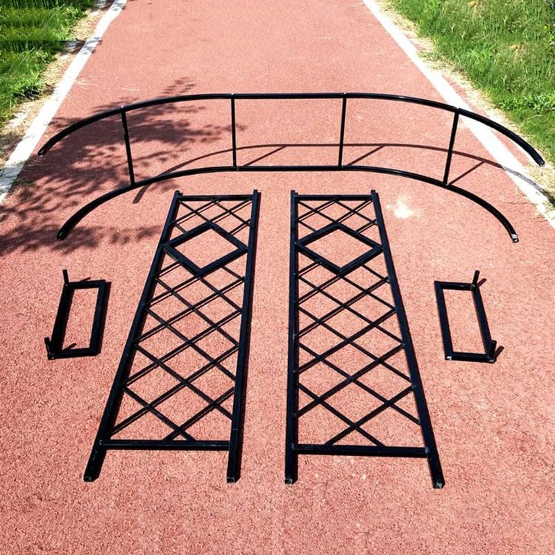 Heavy Duty Steel Garden Arbor & Trellis Arch for Grape Vines Climbing Plants Pergola Outdoor Theme Decoration Archway 180cm 260cm 340cm 140cm (Color : Black, Size : 55" W x 91" H)