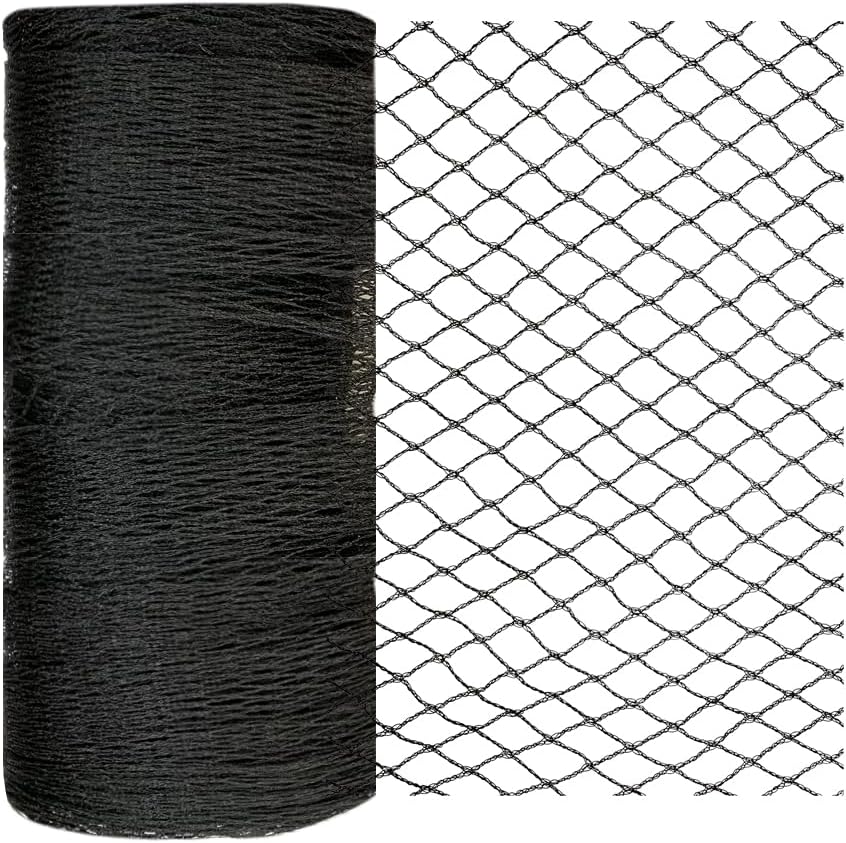 Bird Netting 50x50 Ft, 1 in Mesh Heavy Duty Garden Netting Pest Barrier for Plants, Fruit Trees, Vegetables, Extra Strong Woven Mesh Netting, Animal Fencing Against Birds, Deer, Poultry