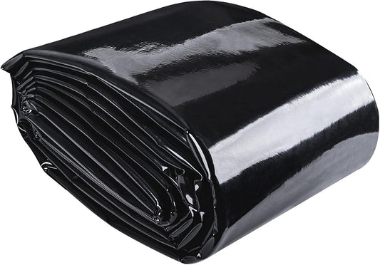 ToLanbbt Pond Liner 20 x 25.2 Ft HDPE Pond Liners, 20 Mil UV Resistant Preformed Pond Liner Easy Cutting, Pond Liner for Natural Looking Ponds, Waterfall, Koi Pondsand Water Garden (Black)