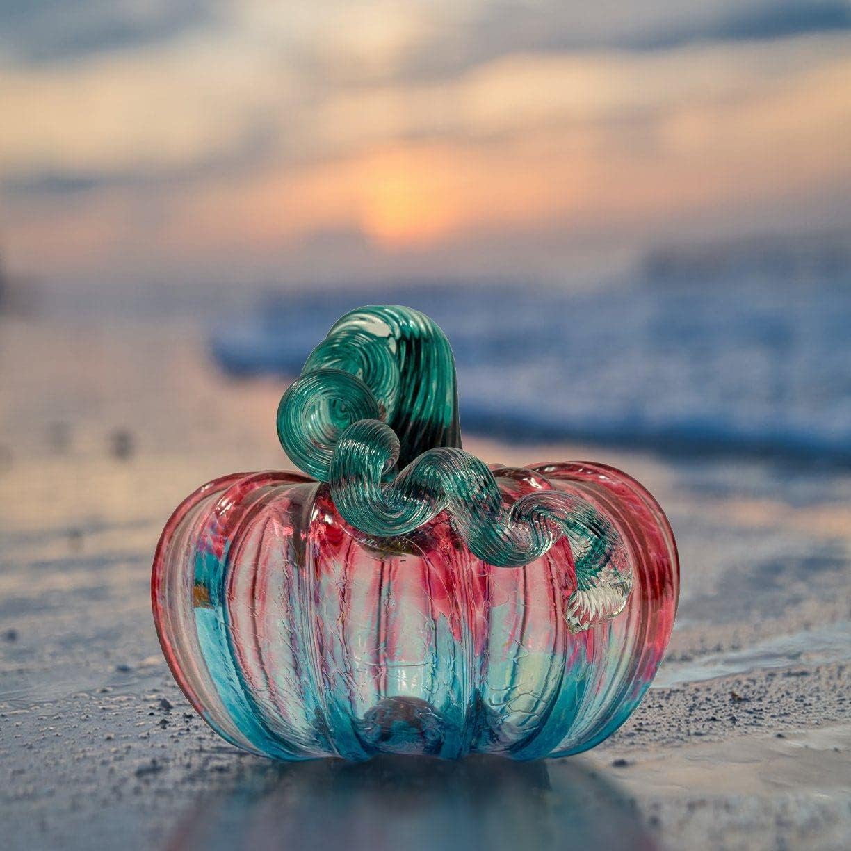 Luke Adams Glass | Handmade Glass Pumpkins | Handmade Table Top Home Decor (Squat, Mermaid)