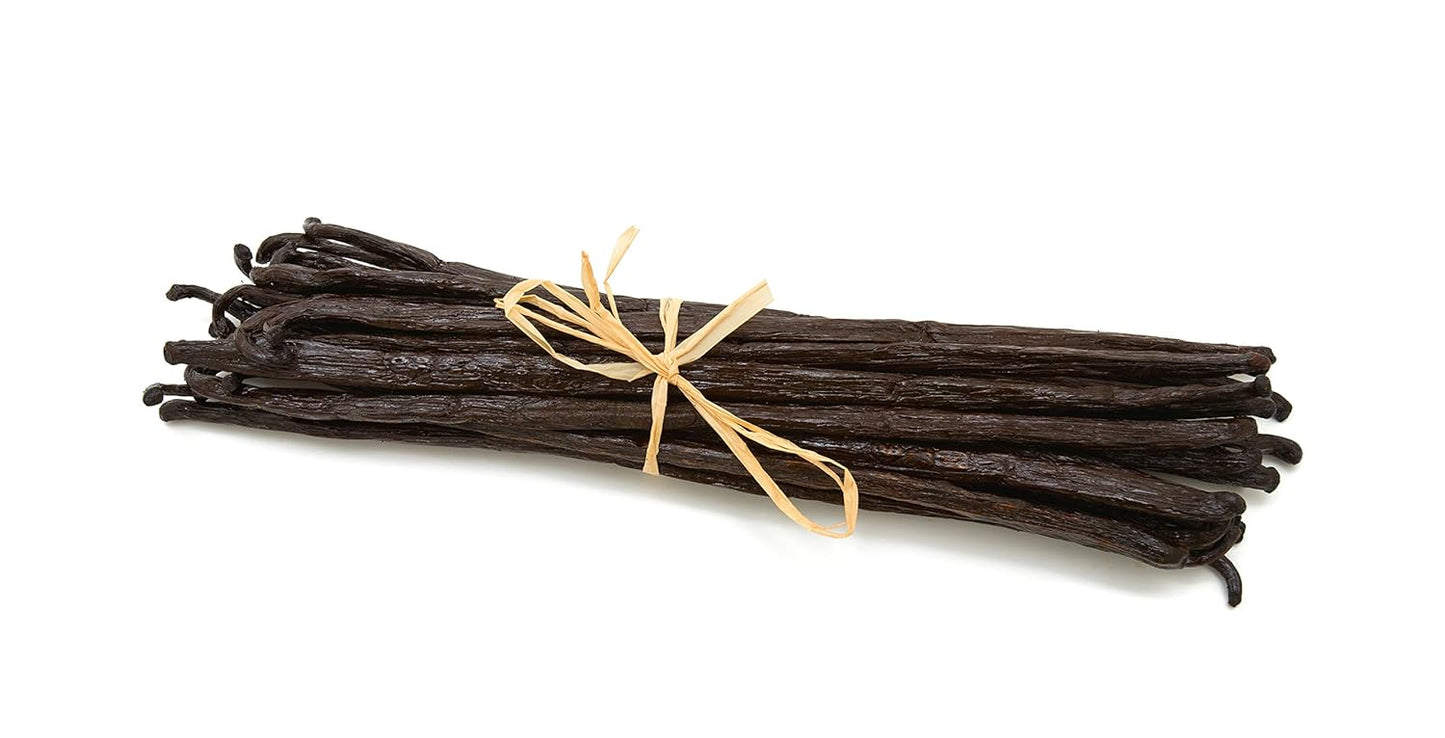 Homemade Vanilla Extract Kit | DIY | 1 Ounce of Premium Organic Madagascar Grade A Vanilla Beans 6-7 inches (Appoximately 8-10 Beans) with 8.5 oz Swing Top Glass Bottle