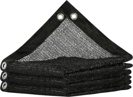 ShadeMart 50% Shade Cloth for Plant, Black 14FT x 56FT Custom Size Outdoor Shade Tarp, Shade Cover with Upgrade Grommets and Zip Ties, Netting Sunblock Net for Vegetables Flower Garden Greenhouse