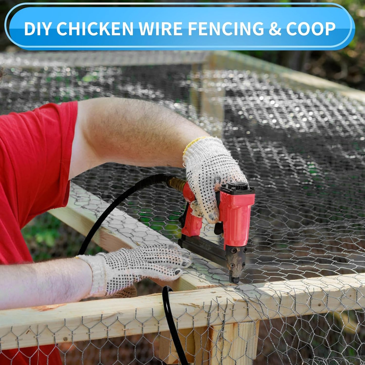 12'' x 150' Black Chicken Wire Mesh Fence, 20 Gauge Galvanized Poultry Netting and 1 inch Garden Mesh Fence Roll, Chicken Wire for Floral Arrangements/Crafts/Farm/Livestock/Pet Protection