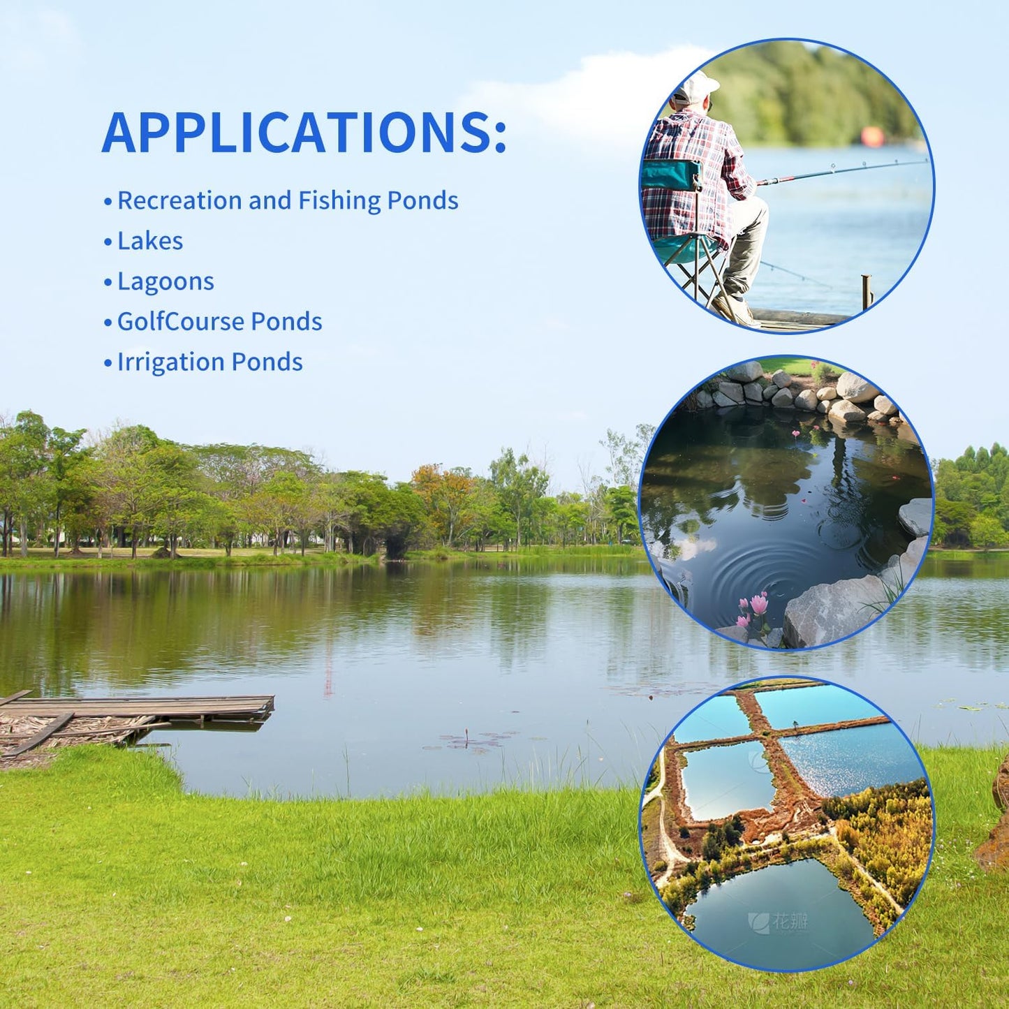 Pond & Lake Aeration Accessories, Pond DiffuserStainless Steel Chassis, Silicone Membrane Diffuser 1Pcs (Black EPDM)