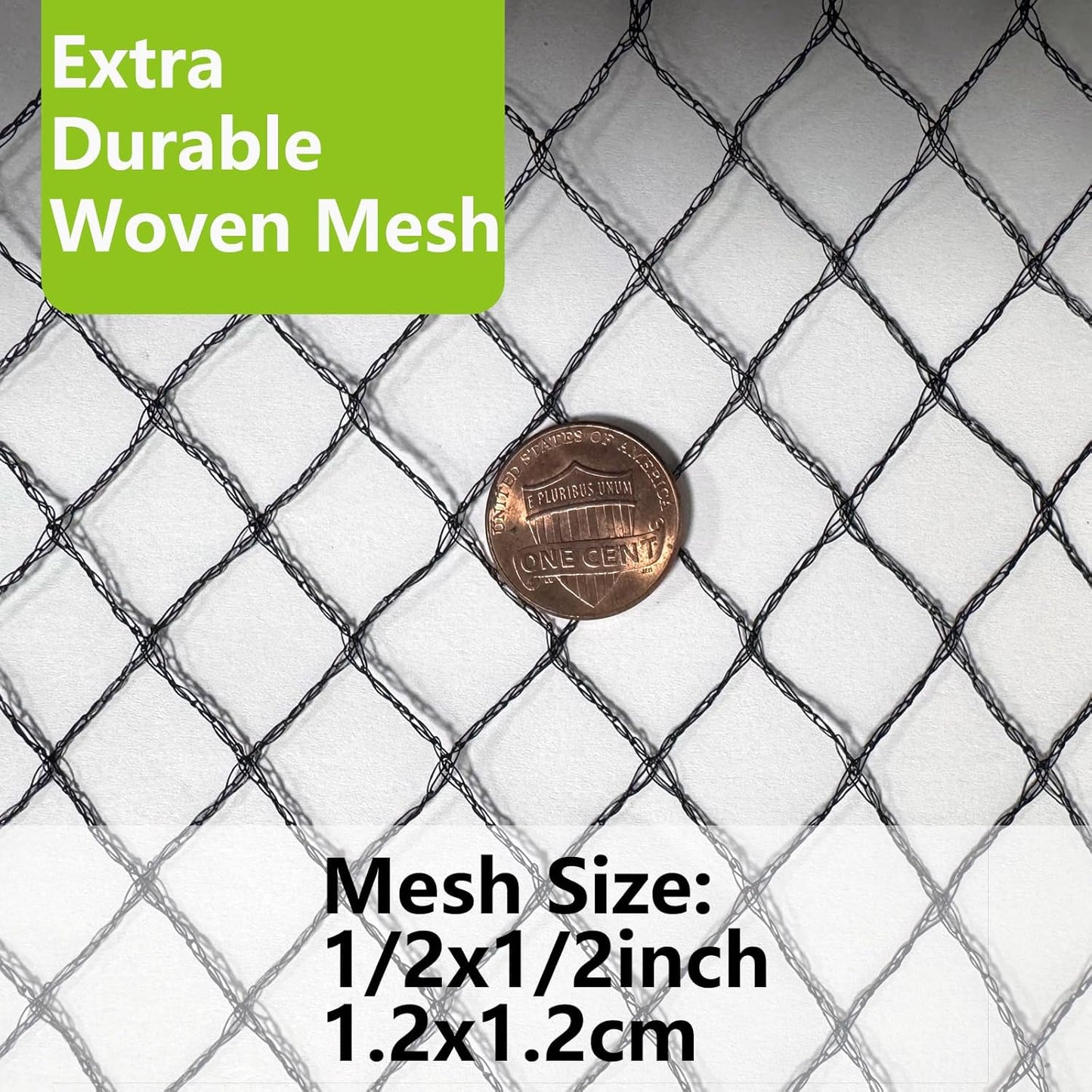 20x40ft Bird Netting for Garden Woven Mesh Garden Netting for Plants, Vegetable, Fruit Trees, Blueberry Bushes, Strawberries Against Birds, Deer, Squirrels and Other Animals